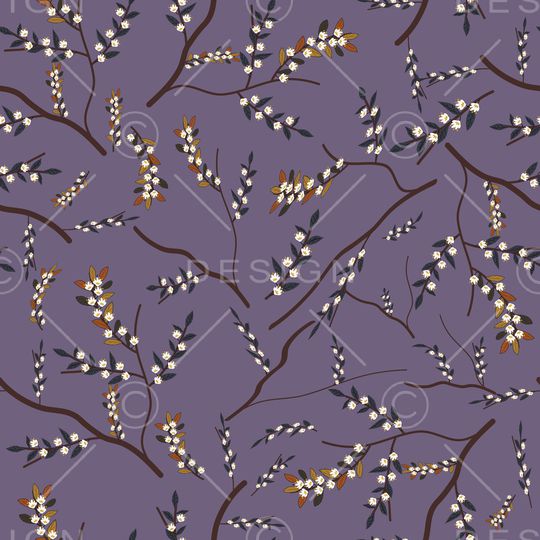 树枝印花华亿平台图片