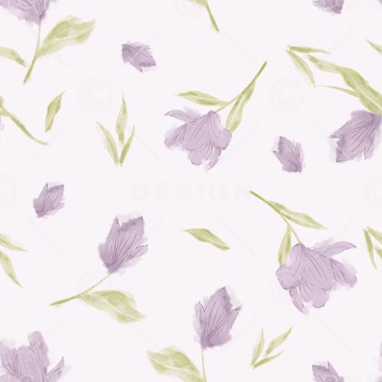 手绘花卉印花华亿平台图片