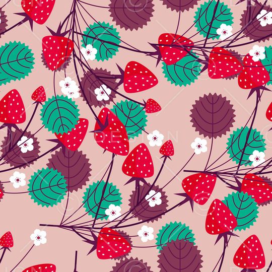 草莓印花华亿平台图片