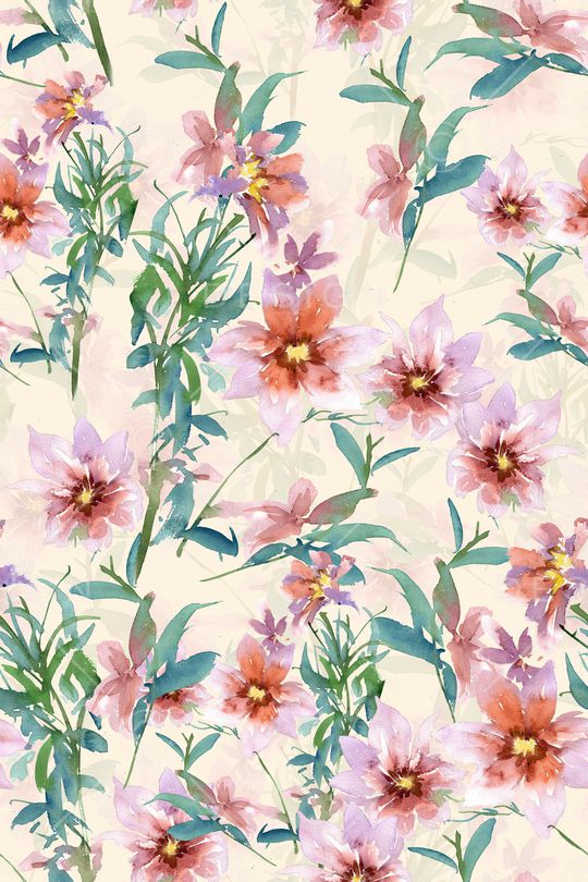 水彩印花华亿平台图片