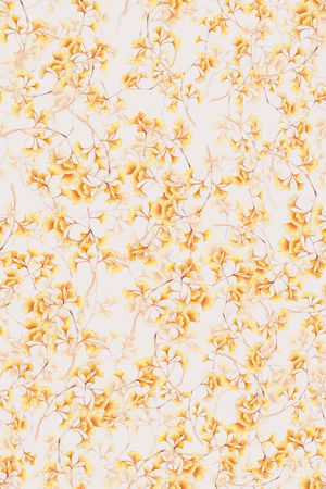 银杏叶印花华亿平台图片