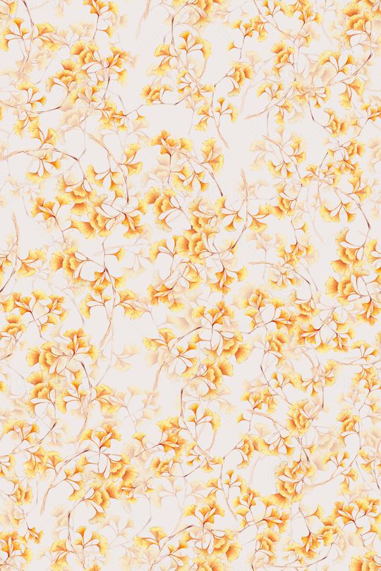 银杏叶印花华亿平台图片