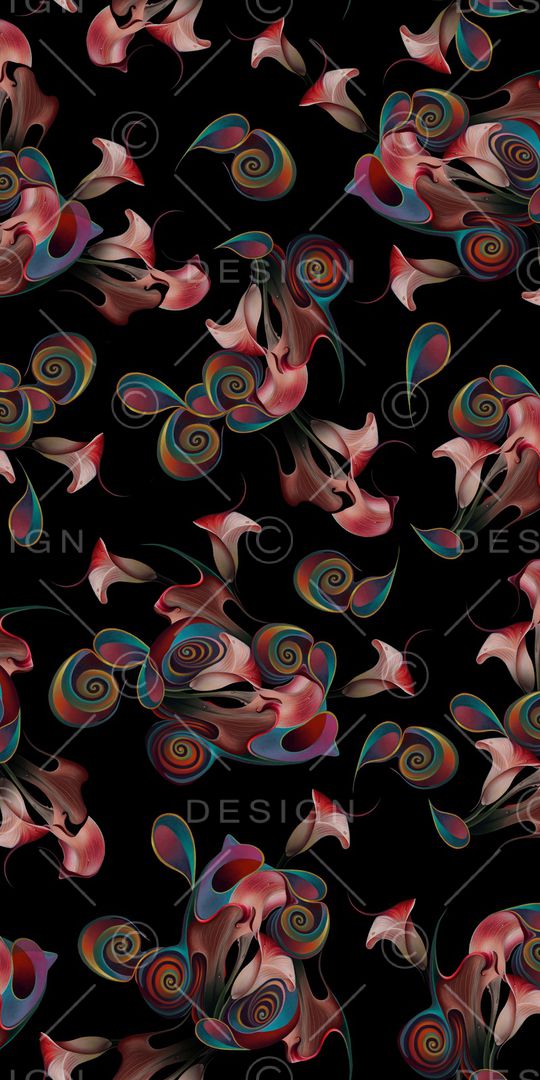 抽象印花华亿平台图片