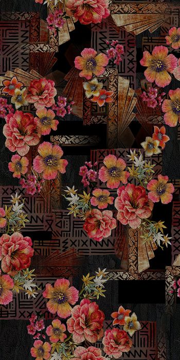 花卉印花华亿平台图片