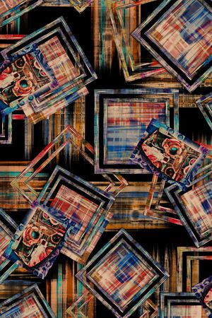 几何印花华亿平台图片