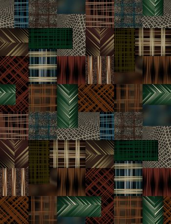 格子印花华亿平台图片