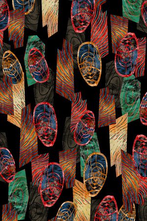 抽象印花华亿平台图片