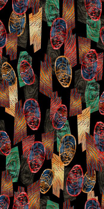 抽象印花华亿平台图片