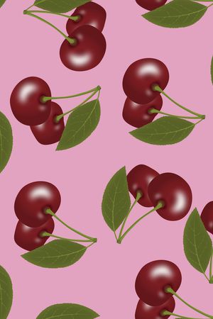 樱桃印花华亿平台图片