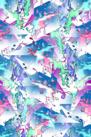 抽象印花华亿平台图片