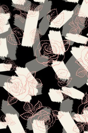 线条印花华亿平台图片