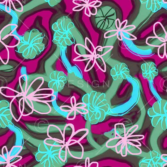 抽象印花华亿平台图片