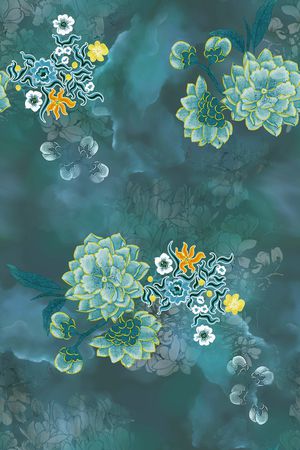 真丝印花华亿平台图片