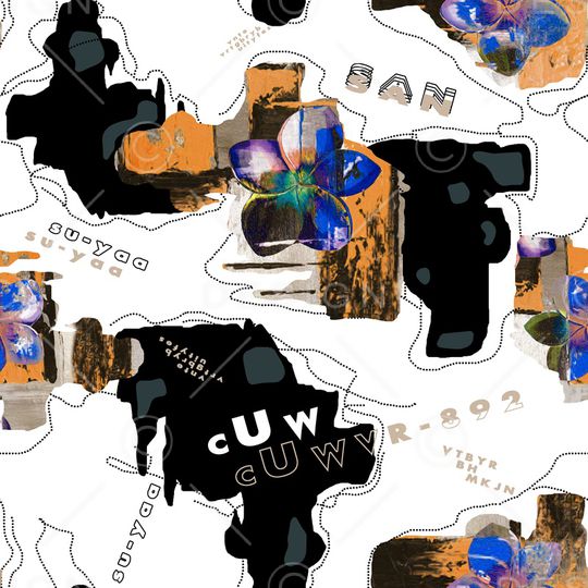 抽象印花华亿平台图片