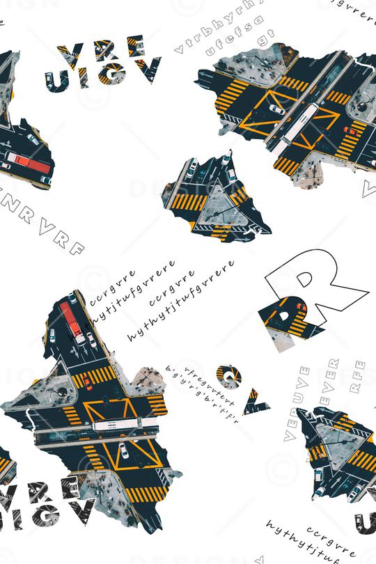 抽象印花华亿平台图片