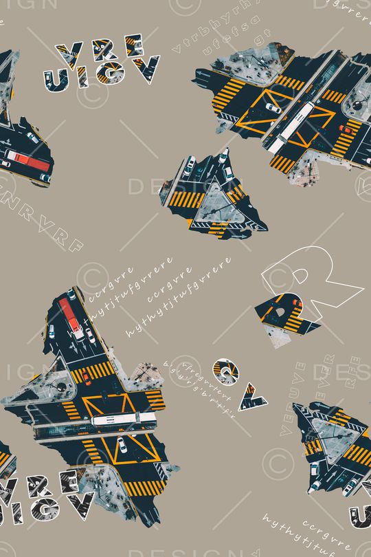 抽象印花华亿平台图片