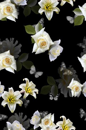 蝴蝶印花华亿平台图片