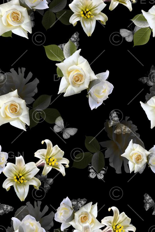 蝴蝶印花华亿平台图片