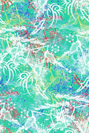 抽象印花华亿平台图片