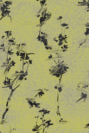 抽象花卉印花华亿平台图片