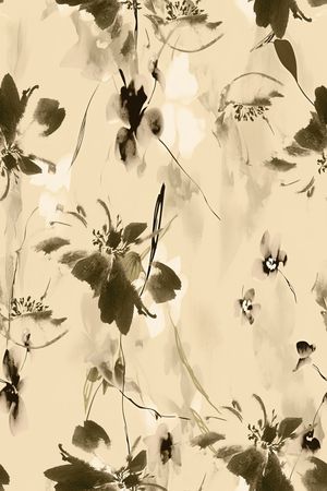 水墨印花华亿平台图片