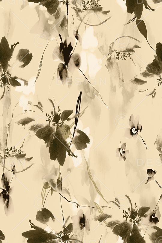 水墨印花华亿平台图片