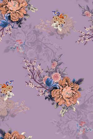 中国风印花华亿平台图片