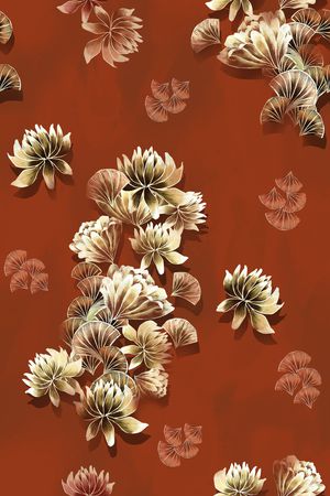 中国风印花华亿平台图片