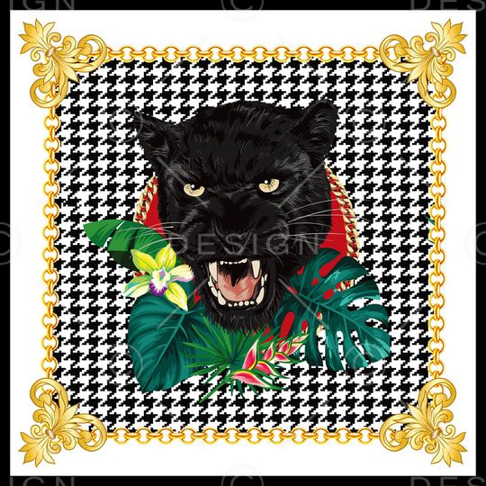 千鸟格印花华亿平台图片