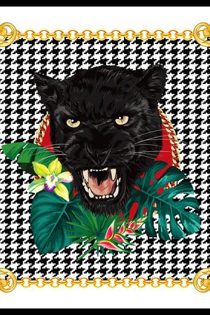 千鸟格印花华亿平台图片