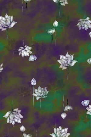 真丝印花华亿平台图片