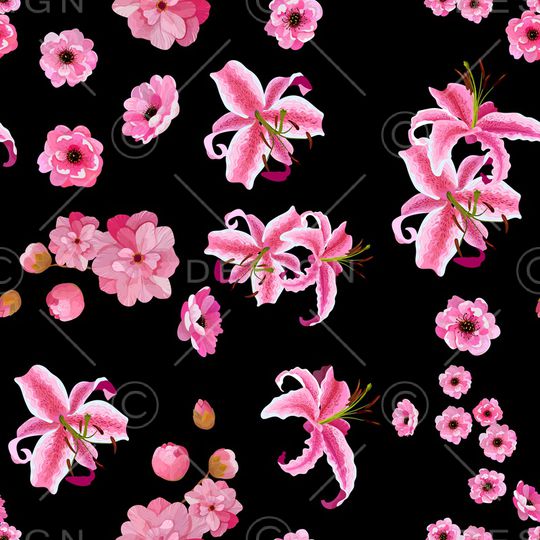 粉色印花华亿平台图片