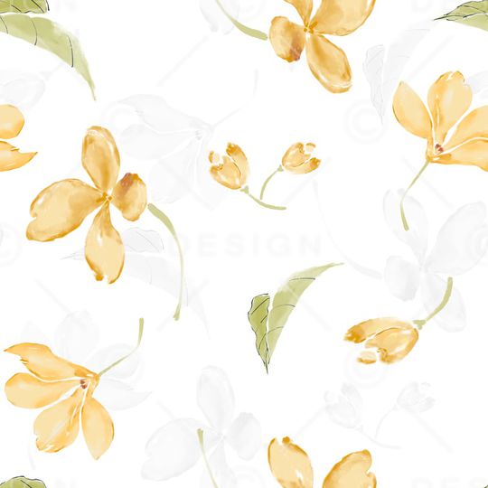 手绘花卉印花华亿平台图片