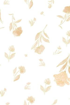 手绘花卉印花华亿平台图片