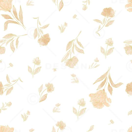 手绘花卉印花华亿平台图片