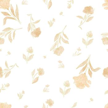 手绘花卉印花华亿平台图片