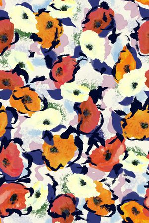 笔触印花华亿平台图片