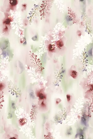 手绘花卉印花华亿平台图片