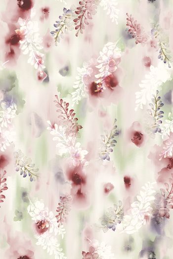 手绘花卉印花华亿平台图片