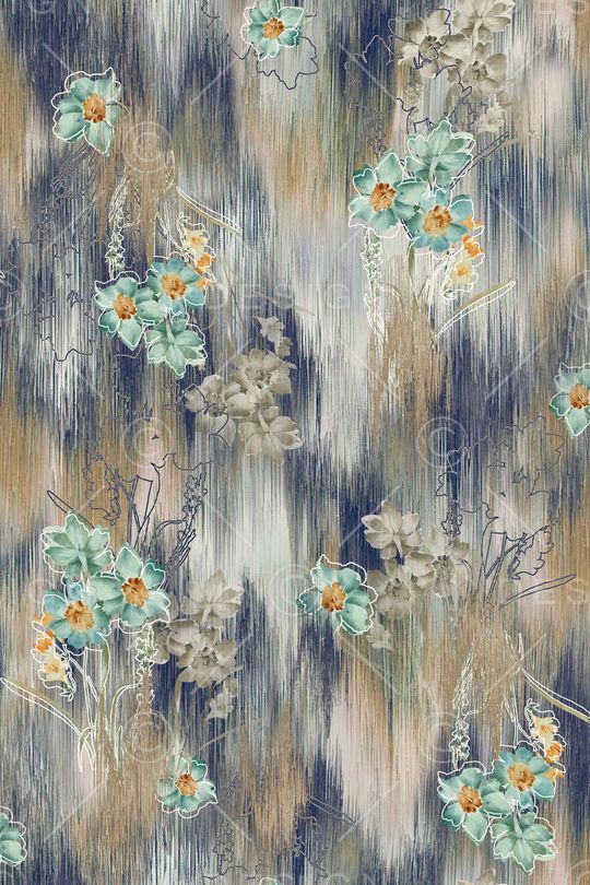 花卉印花华亿平台图片