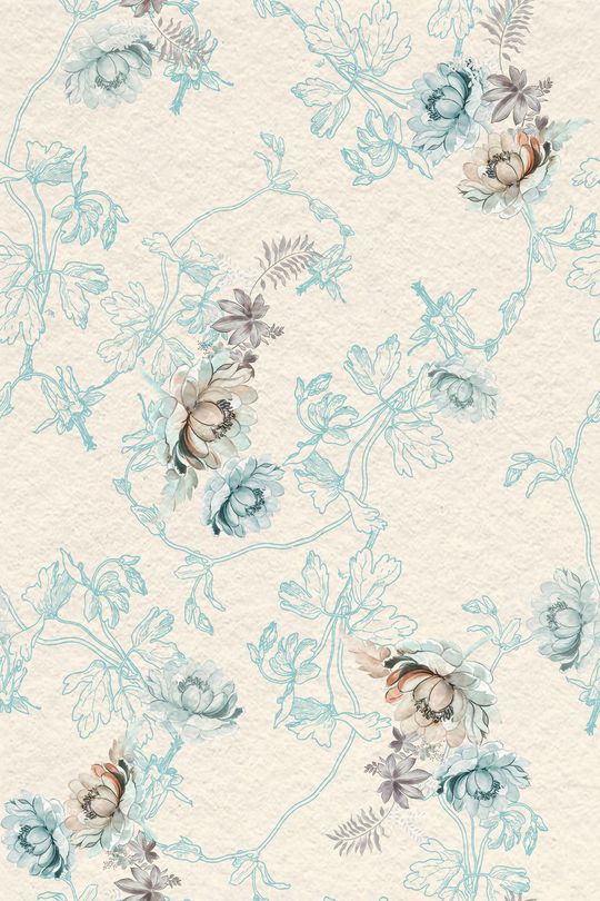 手绘花卉印花华亿平台图片