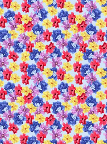 手绘花卉印花华亿平台图片