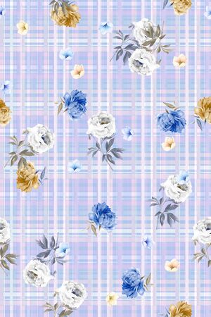 格子印花华亿平台图片