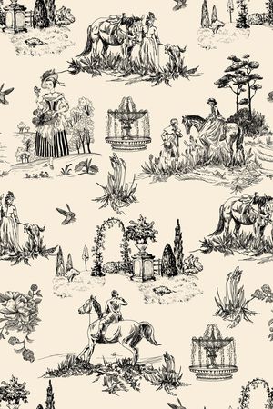 风景景观印花华亿平台图片