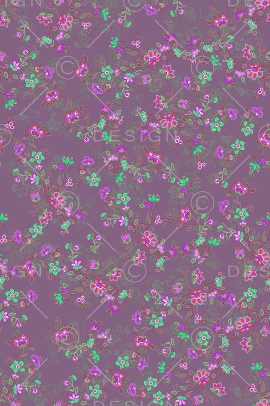 手绘花卉印花华亿平台图片