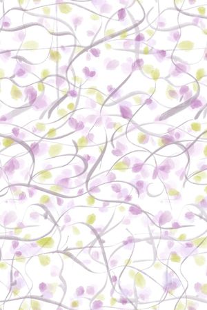 抽象花卉印花华亿平台图片