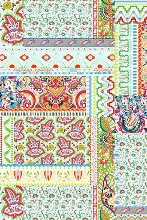 古典花纹印花华亿平台图片