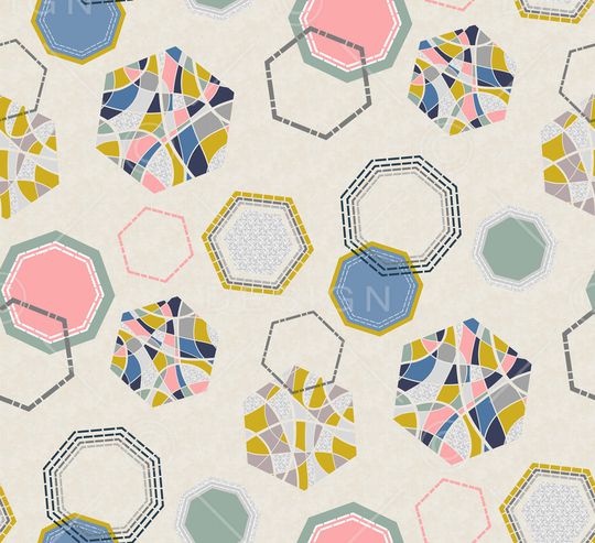 几何印花华亿平台图片