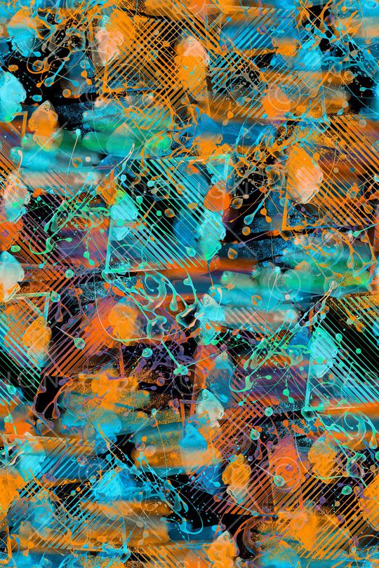 抽象印花华亿平台图片