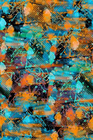 抽象印花华亿平台图片